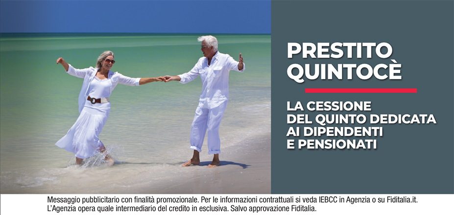 Agenzia Bogliacino Andrea Fiditalia | Savona, Alessandria | Cessione del Quinto Quintocè - Un consulente dedicato per i progetti di dipendenti e pensionati. Messaggio pubblicitario con finalità promozionale. Per le informazioni contrattuali si veda IEBCC in Agenzia o su Fiditalia. it. L’Agenzia opera quale intermediario del credito in esclusiva. Salvo approvazione Fiditalia.